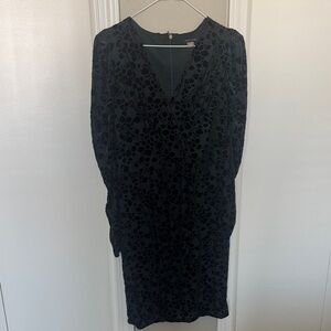 Tommy Hilfiger Black Floral Long Sleeve Dress